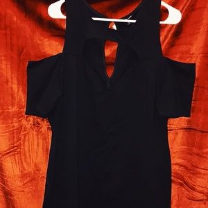 Black mini dress